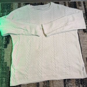 Orvis Men's Off-White Cable Knit Sweater